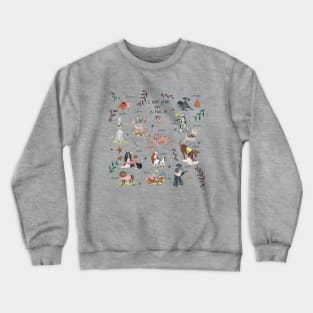 Dog lover person cute dogs breed pattern Crewneck Sweatshirt